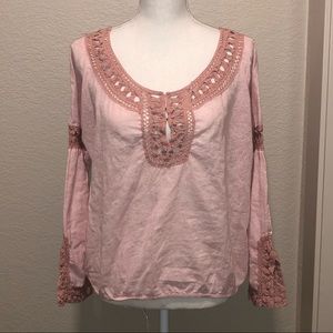 Free People Pink Blouse